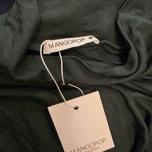 Mangopop Green Turtleneck Bpdysuit Size M